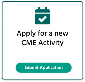 Apply for a new CME Activity
